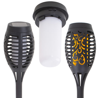 Set 4 lampi solare de gradina tip "Torta" cu 12 LED-uri-2
