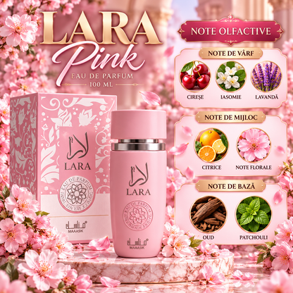 Set 2 Parfumuri Lara Pink + Lara Candy, 2 × 100 ml – 2 LA PREȚ DE 1