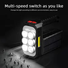 Lanternă LED portabilă solară reîncărcabilă prin USB