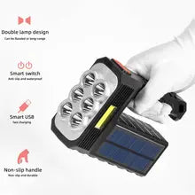 Lanternă LED portabilă solară reîncărcabilă prin USB