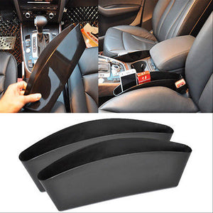 Set 2 organizatoare auto de tip "buzunar", montaj intre scaun si consola centrala, dimensiune 35 x 11 cm-0