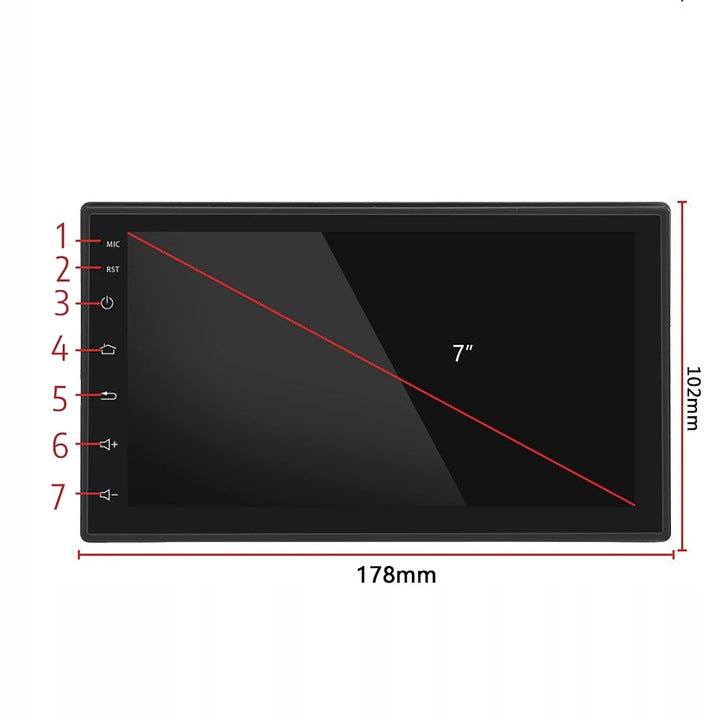 Player Video Auto cu ANDROID si GPS + Camera Marsarier INCLUSA, dimensiune 2DIN, TouchScreen de 7 inch, 4 x 45W, model WDS-40 cu Bluetooth, Handsfree, Radio, MP3, WMA, MP4, Telecomanda-3