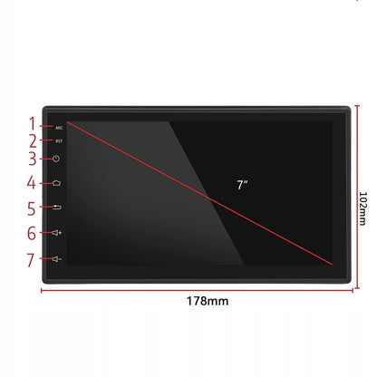 Player Video Auto cu ANDROID si GPS + Camera Marsarier INCLUSA, dimensiune 2DIN, TouchScreen de 7 inch, 4 x 45W, model WDS-40 cu Bluetooth, Handsfree, Radio, MP3, WMA, MP4, Telecomanda-3