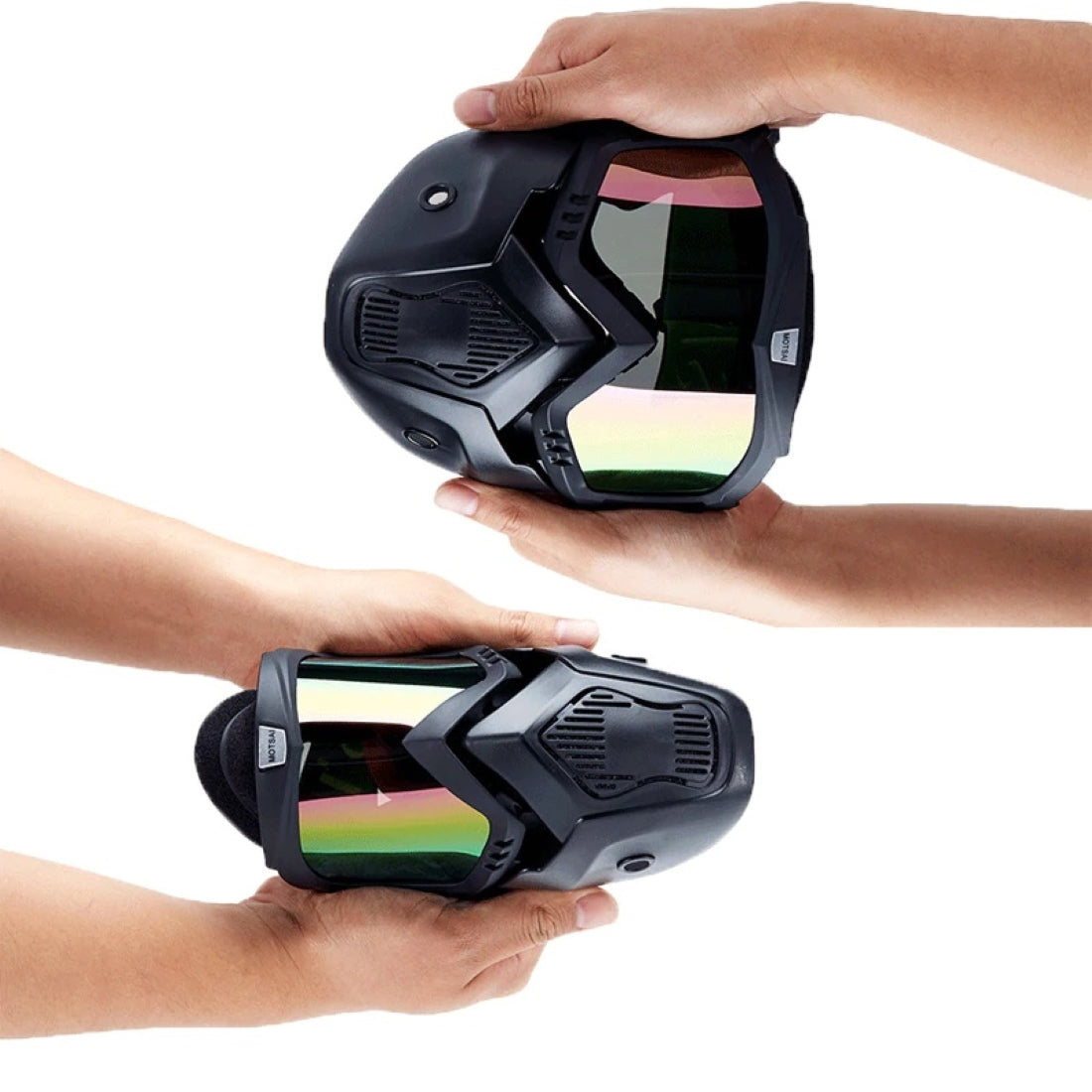 Masca de Protectie cu Ochelari Detasabili, cu destinatie Moto, ATV, SSV, QUAD-2