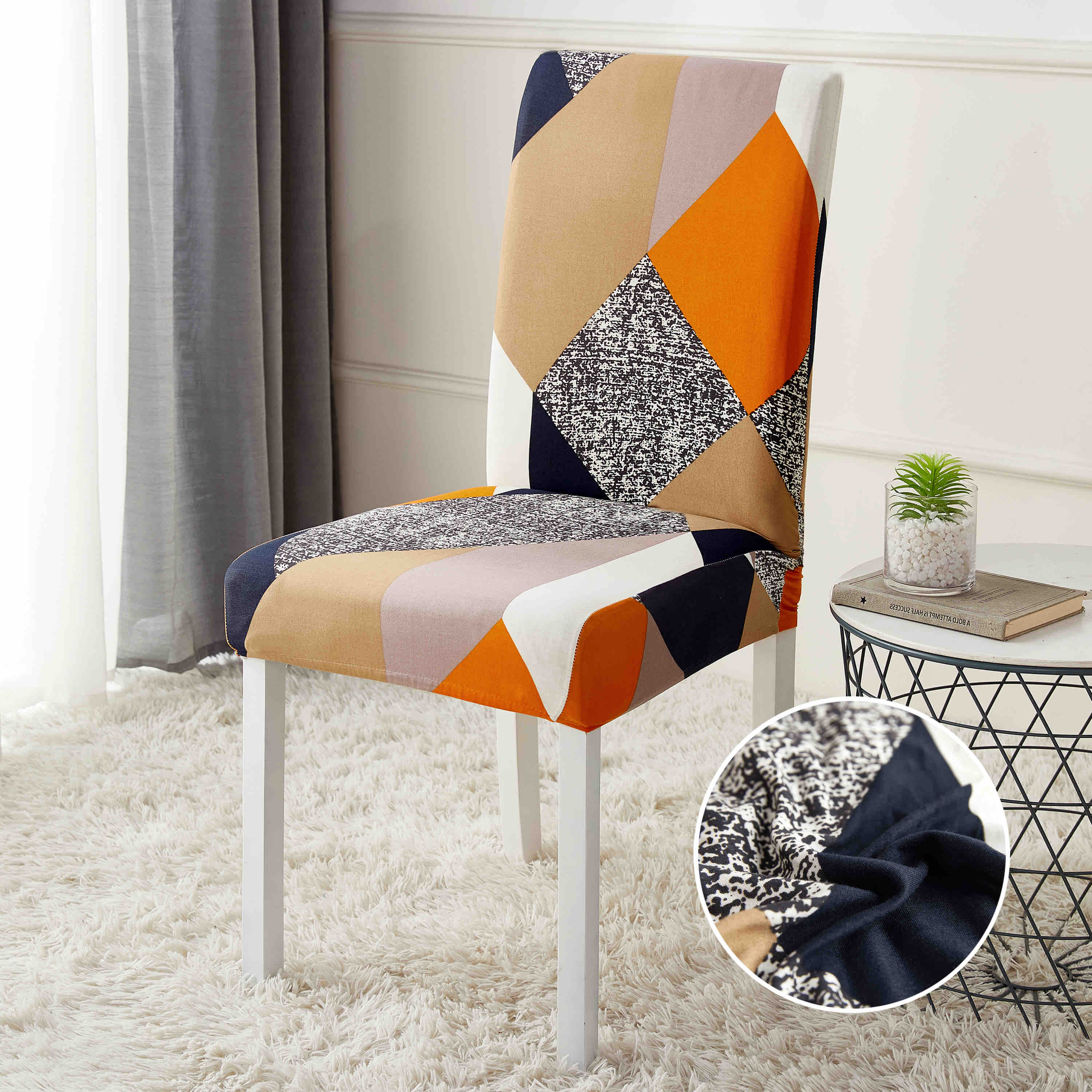 Set 6 Huse Scaun JoJo - Elastice, Mărime Universală, Diferite Modele
