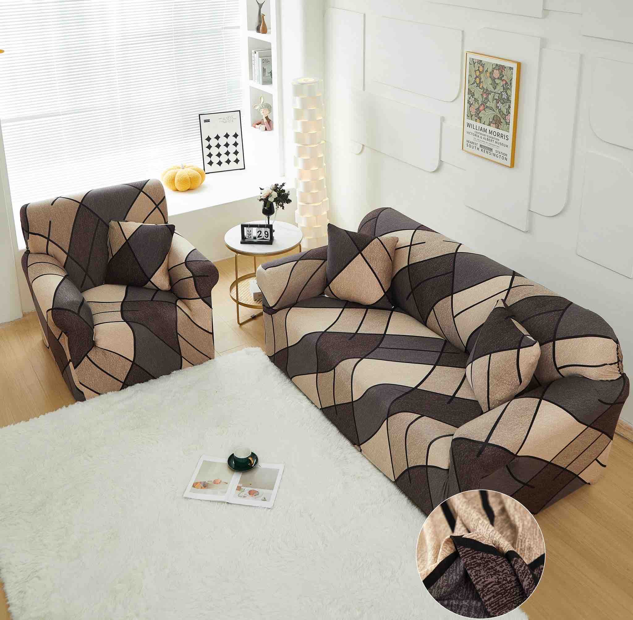 Husa elastica pentru canapele - 2 Locuri (140-180 cm) - Diferite modele