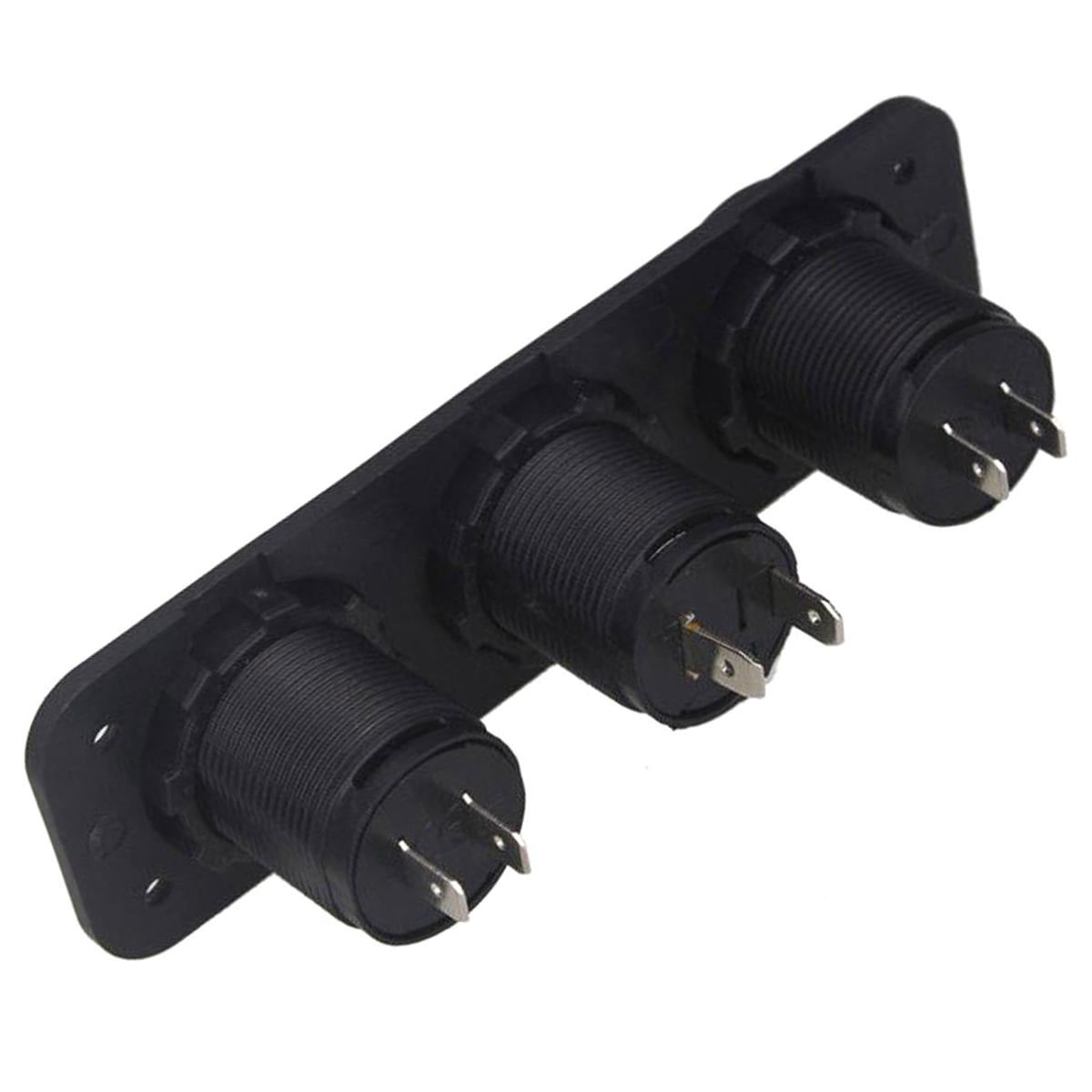 Priza suplimentara impermeabila pentru vehicule Off Road, ATV, SSV, tensiune 12V, 2 x USB si Voltmetru-3