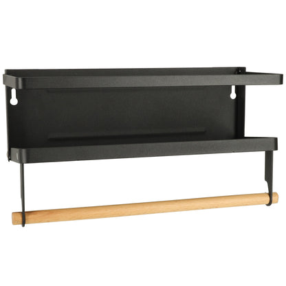 Raft magnetic de frigider 2in1, pentru condimente si prosop de bucatarie-3