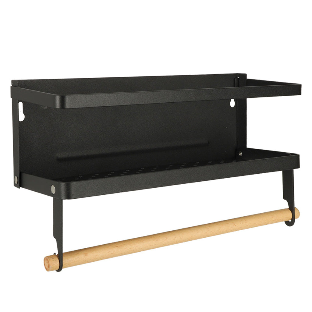 Raft magnetic de frigider 2in1, pentru condimente si prosop de bucatarie-2