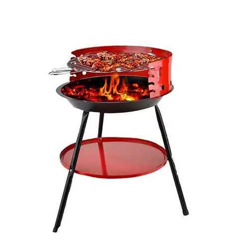 Oferta 3 in 1: Pachet Gratar Portabil pe Carbuni + Hamac Multicolor 170 x 75 cm + Set 10 Lampi Solare de Gradina cu senzor crepuscular
