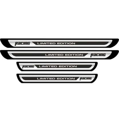 Set 4 bucati Protectii Praguri din autocolant Crom - Racing Limited Edition-1