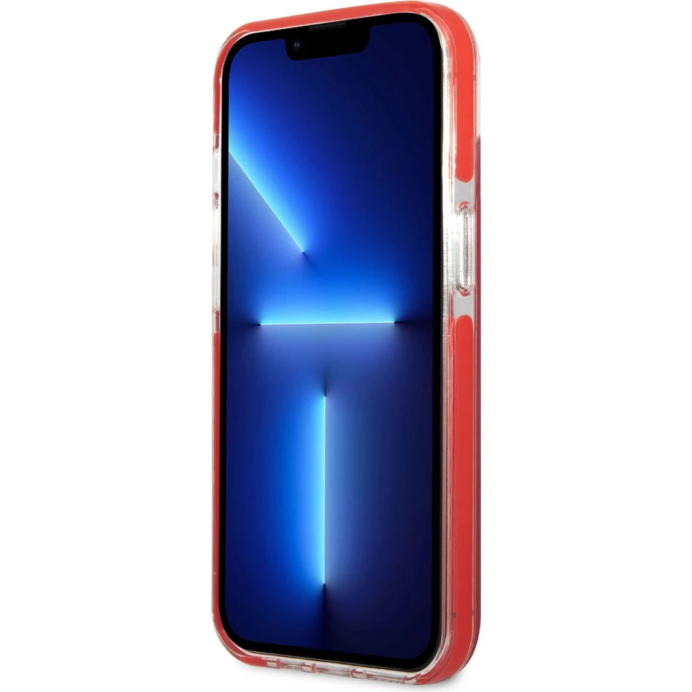 Husă Karl Lagerfeld TPE Karl Choupette Heads pentru iPhone 13 – Roșu