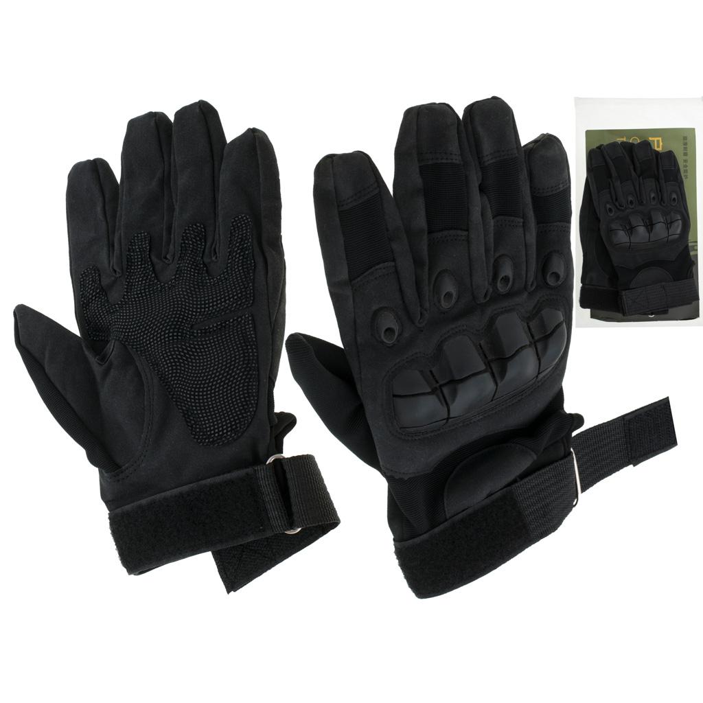 Manusi Tactice cu elemente de protectie, marime XL, cu destinatie Moto, ATV, SSV, QUAD, culoare Neagra-6
