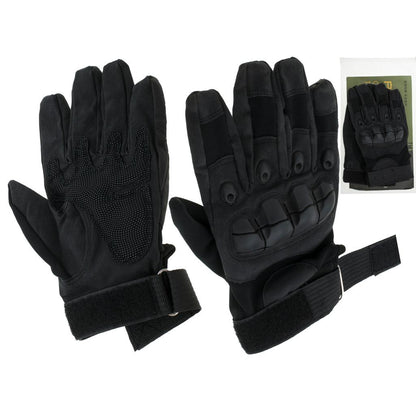 Manusi Tactice cu elemente de protectie, marime XL, cu destinatie Moto, ATV, SSV, QUAD, culoare Neagra-6