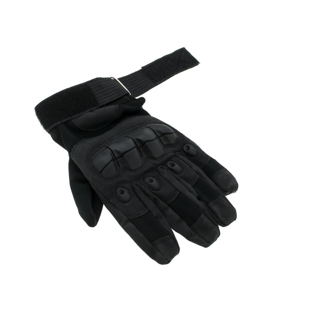 Manusi Tactice cu elemente de protectie, marime L, cu destinatie Moto, ATV, SSV, QUAD, culoare Neagra-4