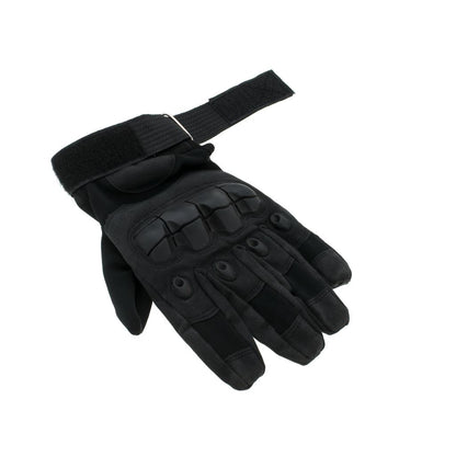 Manusi Tactice cu elemente de protectie, marime L, cu destinatie Moto, ATV, SSV, QUAD, culoare Neagra-4