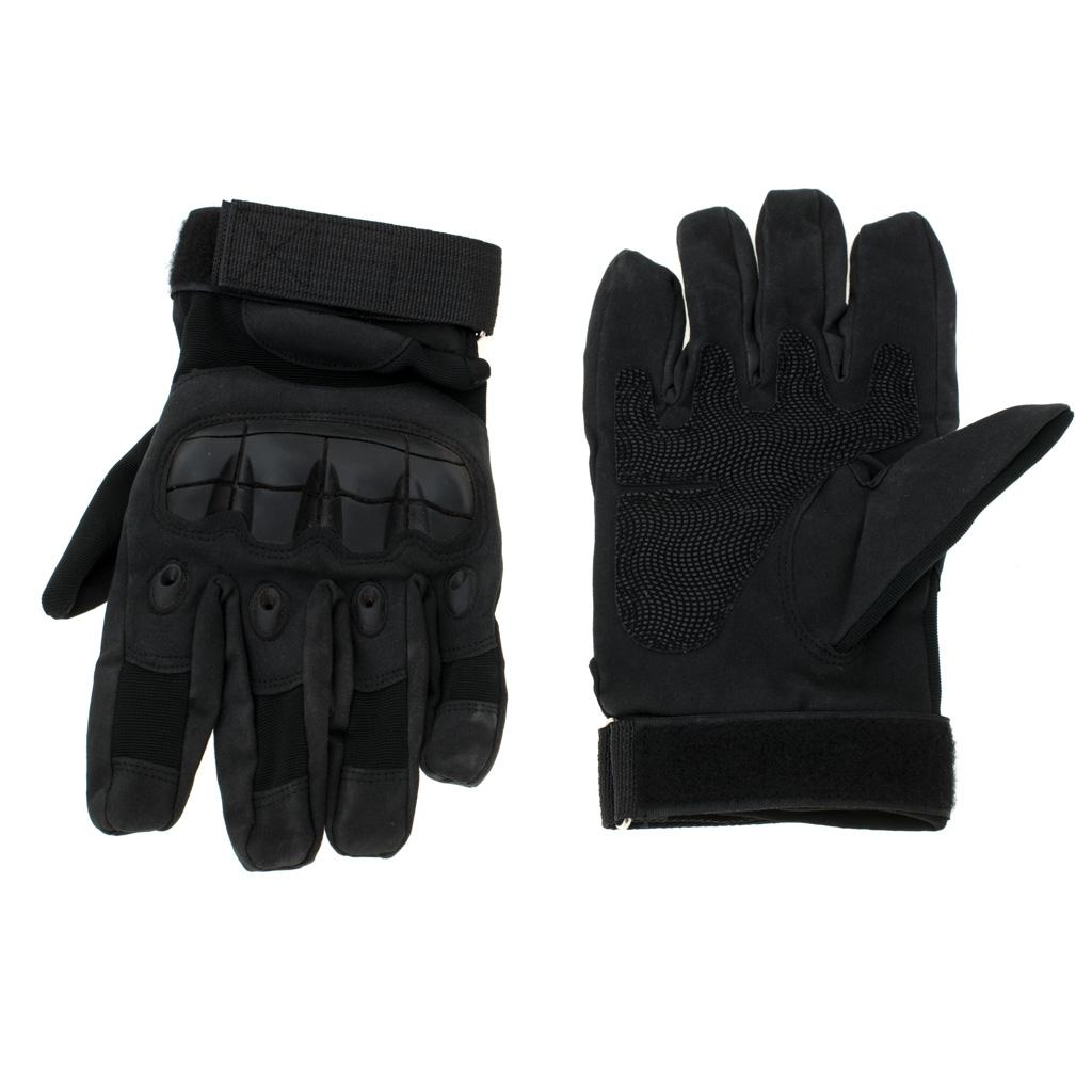 Manusi Tactice cu elemente de protectie, marime L, cu destinatie Moto, ATV, SSV, QUAD, culoare Neagra-3