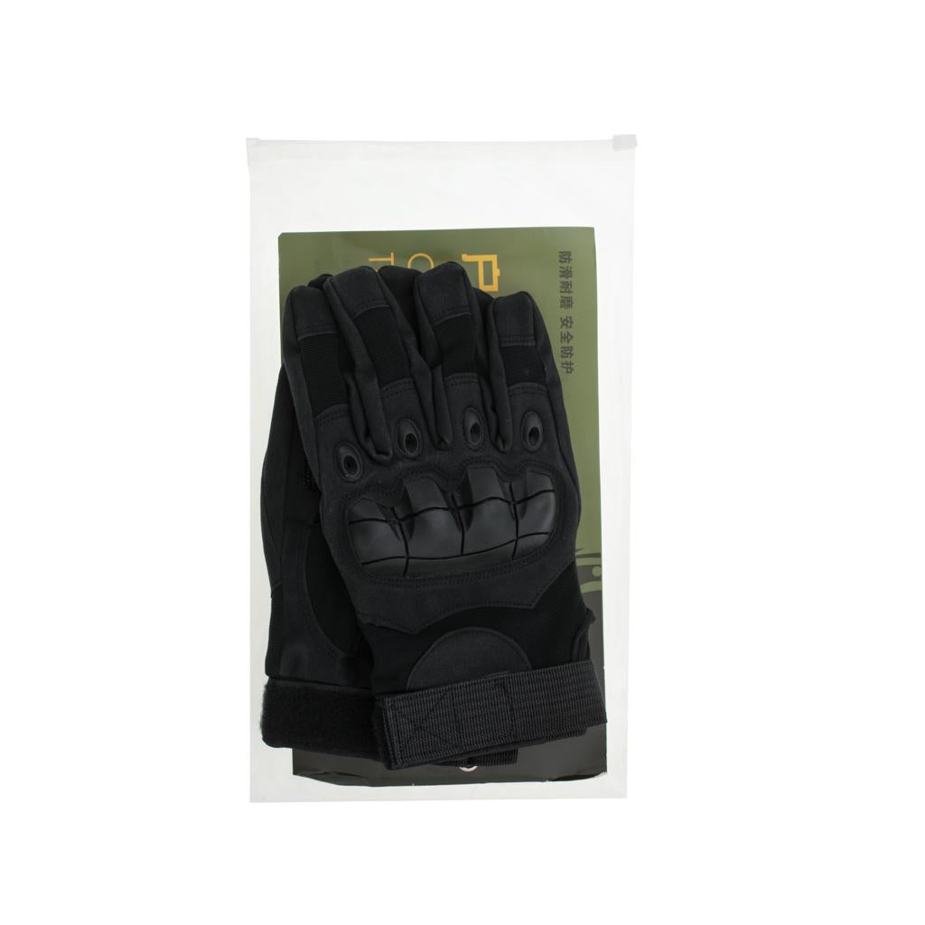 Manusi Tactice cu elemente de protectie, marime L, cu destinatie Moto, ATV, SSV, QUAD, culoare Neagra-8