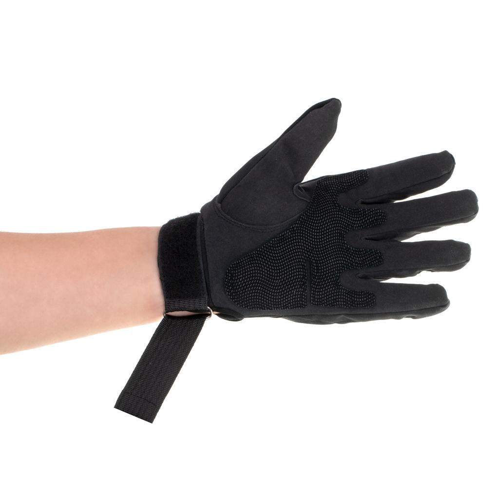 Manusi Tactice cu elemente de protectie, marime L, cu destinatie Moto, ATV, SSV, QUAD, culoare Neagra-1
