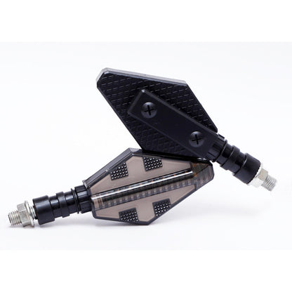 Set 2 lampi Semnalizare Moto, model CROSS, cu 2 functii, pozitie si semnalizare, tensiune 12V-1