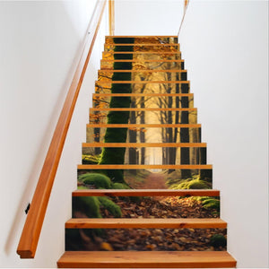Sticker decorativ pentru scari interioare, print autoadeziv de inalta rezolutie, dimensine 200 x 124 cm, cod_ AVX-STAIRS-09-0