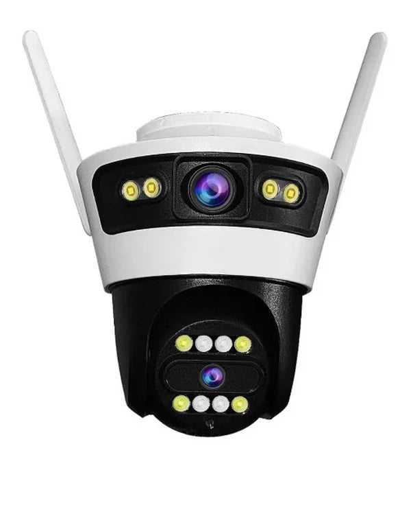 Camera Smart Jortan, Conexiune Wifi, 2 Lentile, Vizualizare Live In Aplicatie, Interior/Exterior, IP66 Protectie