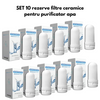 Set 10 rezerve filtre ceramice pentru purificator apa