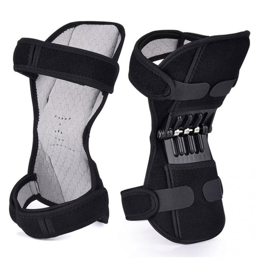 Set genunchiere neopren cu suport arc de sustinere, prindere dubla, lungime 29 cm