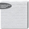 Tapet Caramida 3D autoadeziv, waterproof, 70x77 cm, alb