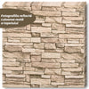 Tapet Caramida 3D autoadeziv, waterproof, model Piatra Naturala, 70x77 cm, crem
