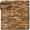 Tapet Caramida 3D Model Piatra Naturala autoadeziv, waterproof 70x77 cm, maro