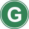 Eticheta, Autocolant Litera G, Autocolant Camion Litera G, Diamentru 22 cm-0