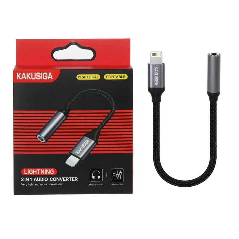 Cablu Adaptor, Convertor Audio - Jack (3.5mm) la conector Type-C (USB-C) Negru - KAKU - KSC-428