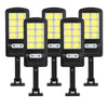 Set x5 Lampa cu Incarcare Solara 150W, 160 LED-uri COB, telecomanda