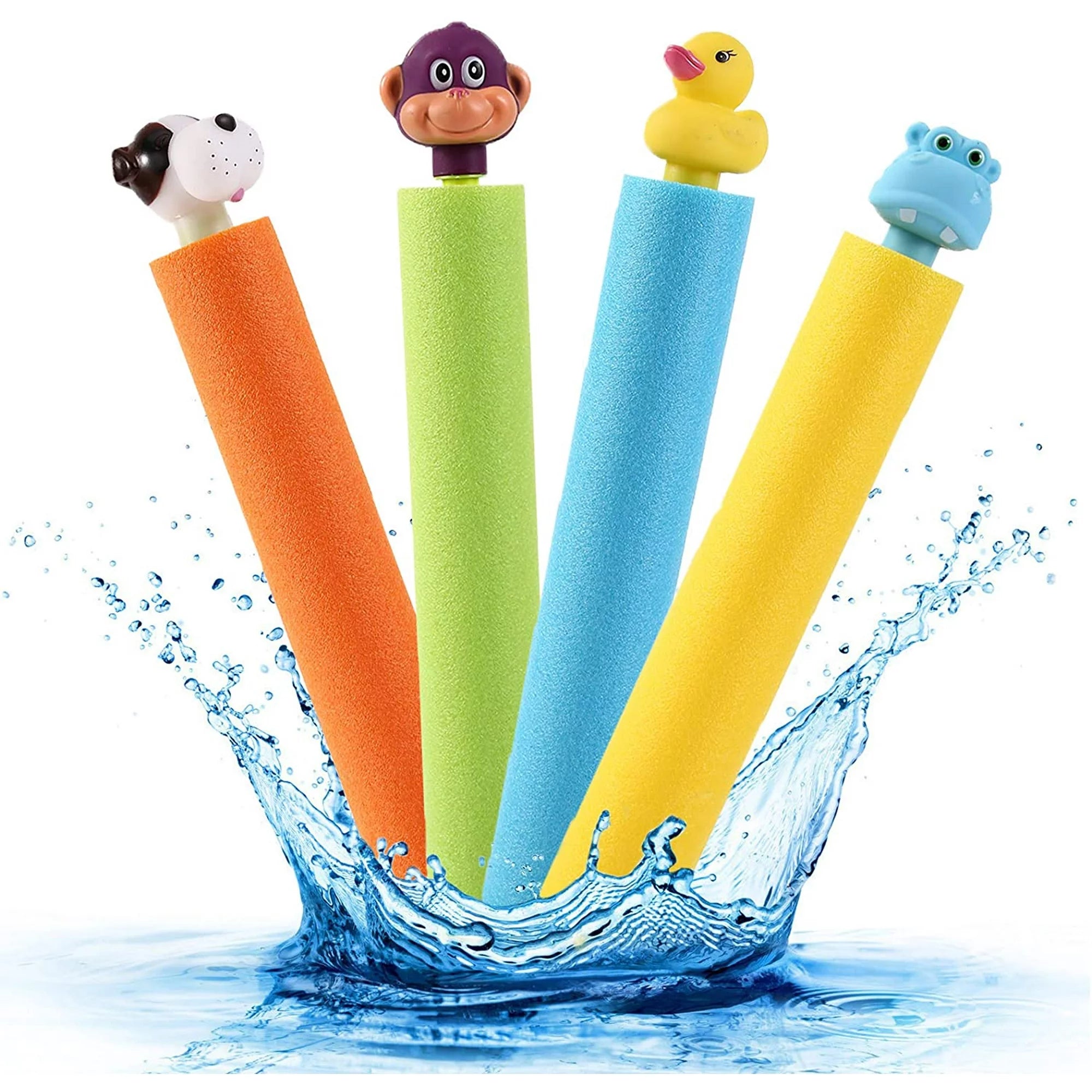 OFERTA Vara: Fântână arteziană gonflabilă, diametru 170cm + 2 Pistoale cu apă tip tub din spumă, model rățușcă