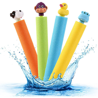 OFERTA Vara: Fântână arteziană gonflabilă, diametru 170cm + 2 Pistoale cu apă tip tub din spumă, model rățușcă