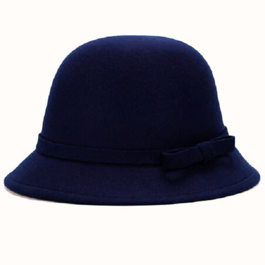 Palarie din stofa , fundita - Bluemarin