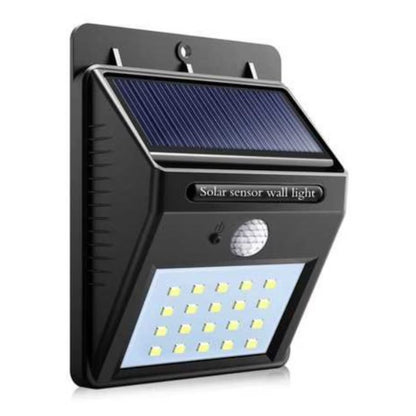 OFERTĂ 1+1 – Lampă Solară LED cu Senzor MotionLight Compact, 20 LED, 6500K, IP64, Negru