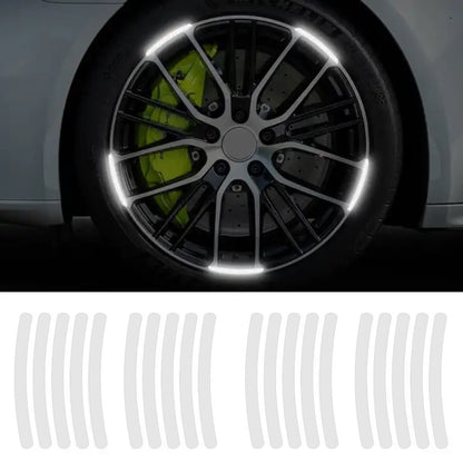 Set 20 bucati Elemente Reflectorizante "Wheel Arch" pentru autoturisme, biciclete, motociclete, atv-uri, scutere, culoare Argintiu-0