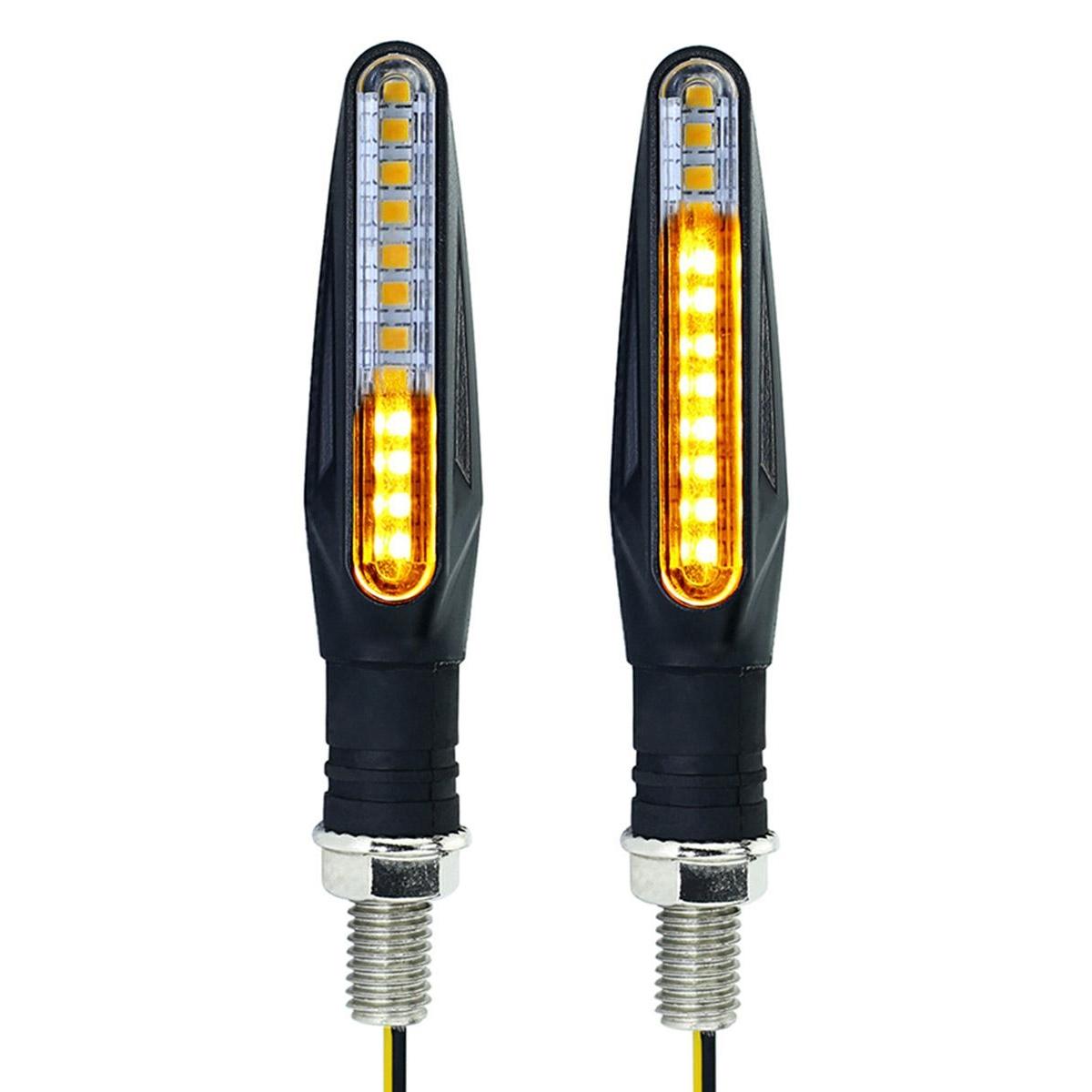Set 2 lampi Semnalizare Moto SECVENTIALA, cu 2 functii, pozitie si semnalizare, AVX-ZD59B-1