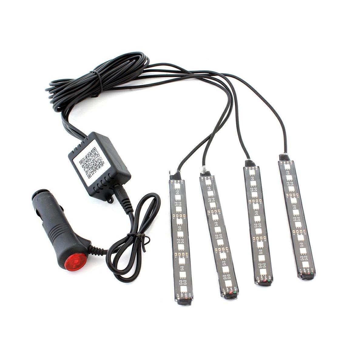 Lumini UnderCar LED - RGB pentru interior sau exterior cu Bluetooth - 12cm ZD65B-1