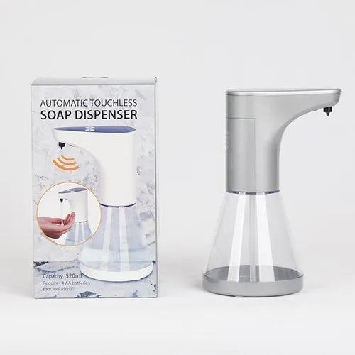 Oferta 4in1: Dispenser Folie Alimentară + Dozator Automat de Săpun + Set 6 Capace Etanșe Flexibile Reutilizabile + Aparat Spumare Lapte cu 2 Capete