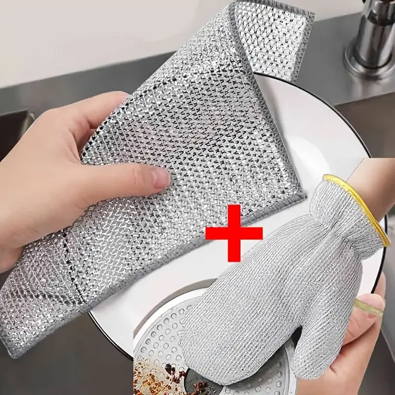 OFERTĂ 1+1 – SET 5 LAVETE + MĂNUȘĂ DIN FIBRĂ ABRAZIVĂ
