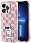 Husa Karl Lagerfeld iPhone 15 Pro 6.1" pink hardcase Monogram Choupette