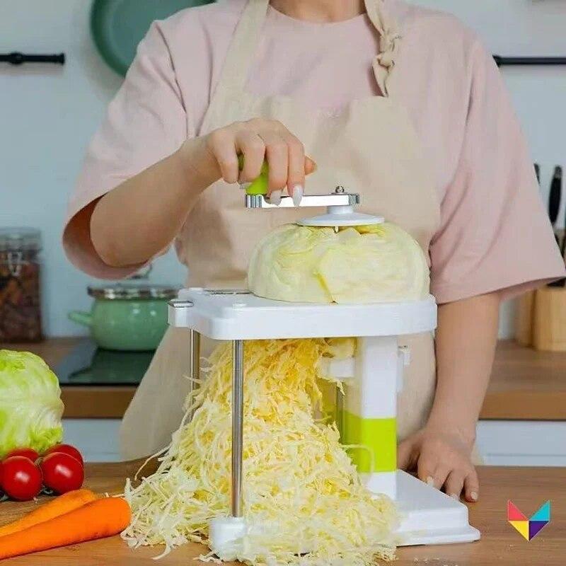 Răzătoare pentru Varză, Manuală cu Manivelă și 3 Lame