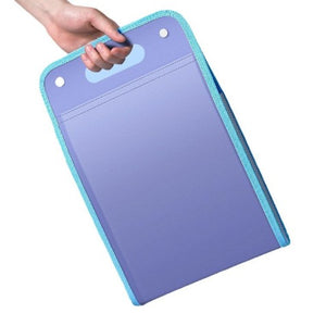 Suport Vertical pentru Hartii A4, Flippy, cu Maner, PP, pentru Depozitare Hartii si Documente, 37x24.3 cm, Mov-0