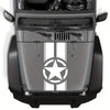 Sticker autoadeziv pentru vehicule Off Road, model "Army Star", dimensiune 90 x 43 cm, culoare Alba-0
