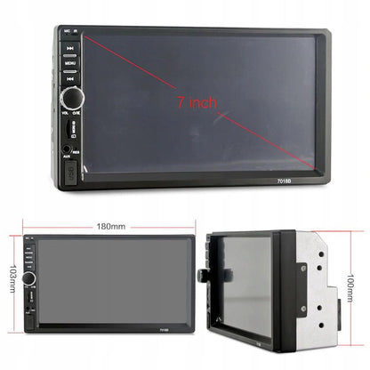 Player Video Auto dimensiune 2DIN, + Camera Marsarier INCLUSA, TouchScreen de 7 inch, 4 x 50W, model WDS-30 cu Bluetooth, Handsfree, Radio, MP3, WMA, MP4, AUX, Card, Telecomanda-3