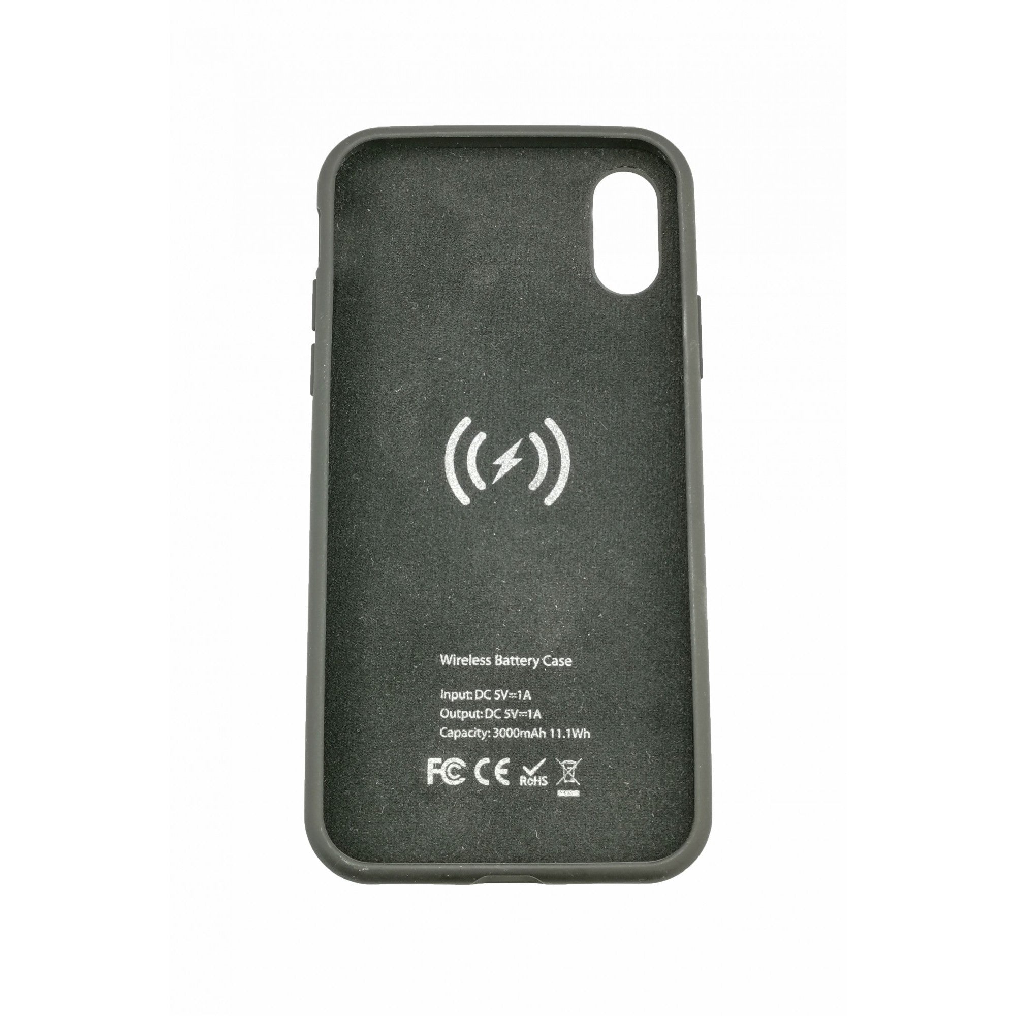 Acumulator extern iFans Battery Case 3000 mAh Wireless pentru Apple iPhone X, Negru-0