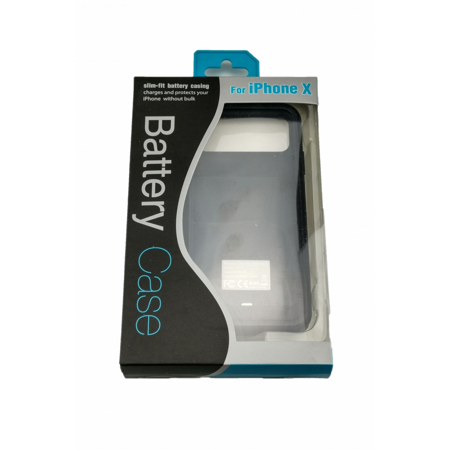 Acumulator extern iFans Battery Case 4000 mAh pentru Apple iPhone X, Negru-2